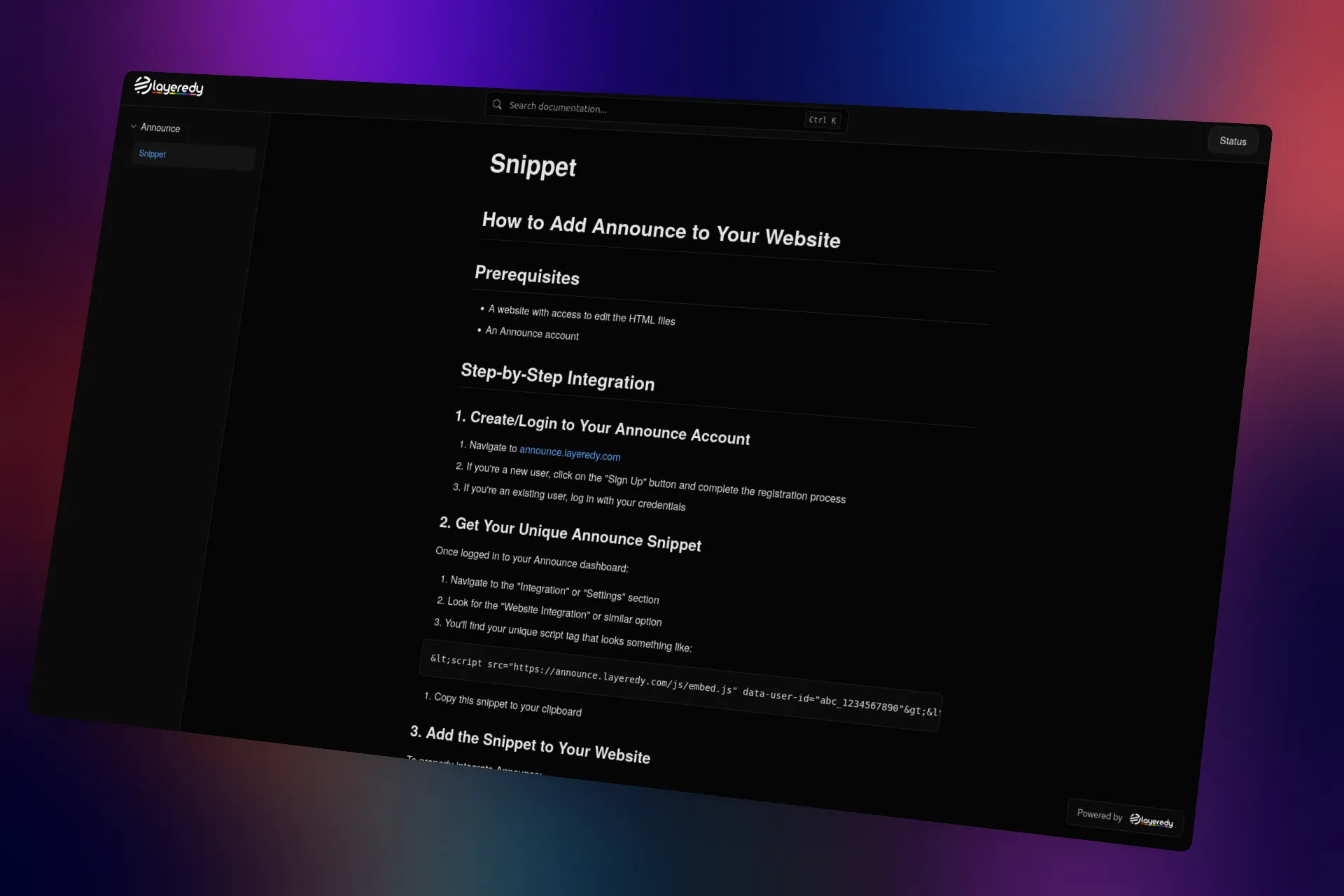 Public documentation